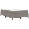 vidaXL Cama Box Cinzento-acastanhado 120 x 190 cm tecido