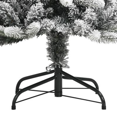 vidaXL Árvore de Natal artificial com neve PVC & PE 150 cm