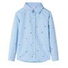 Camisa para crian&ccedil;a azul-claro 92