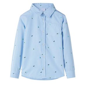 vidaXL Camisa para crian&ccedil;a azul-claro 92