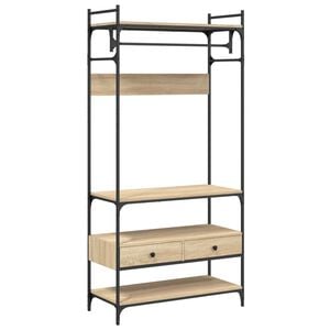 vidaXL Roupeiro c/ gavetas 89x39x184,5cm deriv.madeira carvalho sonoma