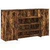 vidaXL Balc&atilde;o recep&ccedil;&atilde;o 180x50x103,5 cm madeira carvalho fumado