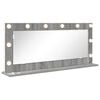 vidaXL Espelho de Vaidade Cinza Sonoma 100 x 45 x 18 cm Retangular