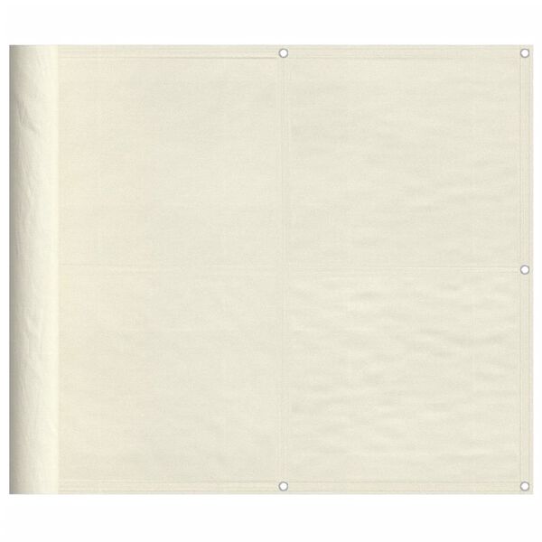 vidaXL Tela de varanda 90x800 cm 100% poli&eacute;ster oxford creme