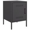 vidaXL Mesa de cabeceira 36x39x50,5 cm a&ccedil;o preto