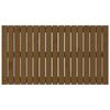 vidaXL Cabeceira de parede 108x3x60 cm pinho maci&ccedil;o castanho-mel