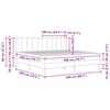 vidaXL Estrutura de cama com colch&atilde;o Cinza Escuro 200 x 200 cm Veludo