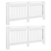 vidaxl Coberturas de radiador 2 pcs derivados madeira 172 cm branco