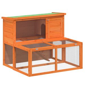 vidaXL Coelheira 102x90x84,5 cm pinho maci&ccedil;o castanho