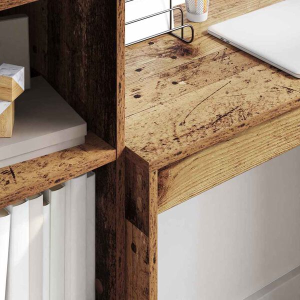 vidaXL Mesa Madeira Antiga 80 x 40 x 76 cm