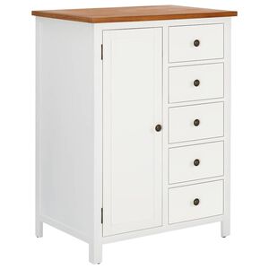 vidaXL Roupeiro 76x52x105 cm madeira de carvalho maci&ccedil;a