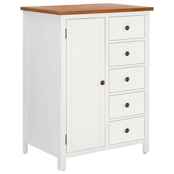 vidaXL Roupeiro 76x52x105 cm madeira de carvalho maci&ccedil;a