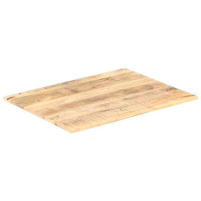 vidaXL Tampo de mesa madeira de mangueira maciça 15-16 mm 80x60 cm