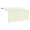 vidaXL Toldo retr&aacute;til Creme 300 x 200 cm Poli&eacute;ster e Alum&iacute;nio