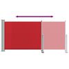 vidaXL Toldo lateral retr&aacute;til para p&aacute;tio 120x300 cm vermelho