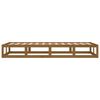 vidaXL Estrutura de cama 100x200 cm madeira maci&ccedil;a castanho mel