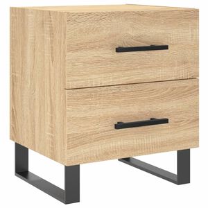 vidaXL Mesa cabeceira 40x35x47,5 cm derivados madeira carvalho sonoma