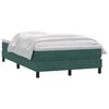 vidaXL Cama boxspring com colch&atilde;o 120x210 cm veludo verde-escuro