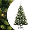 vidaXL &Aacute;rvore de Natal Artificial com Hastes Flex&iacute;veis 150 LEDs Verde