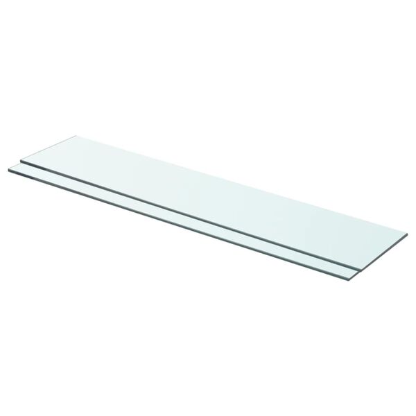 vidaXL Prateleiras 2 pcs 70x15 cm vidro transparente