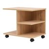 vidaXL Estante com rodas 50x35x42 cm cor carvalho