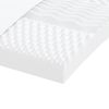 vidaXL Colchão de espuma 160x220 cm 7 zonas dureza 20 ILD branco