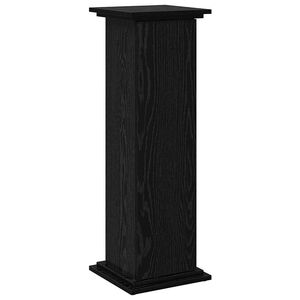 vidaXL Suporte de Exibi&ccedil;&atilde;o com porta Carvalho Preto 31 x 30 x 90 cm