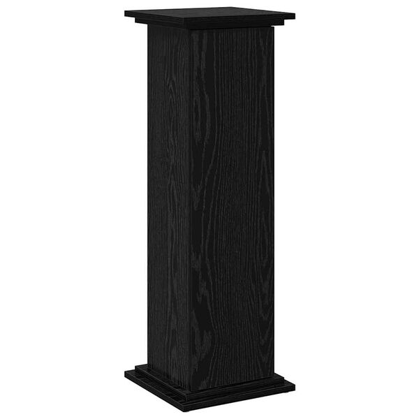 vidaXL Suporte de Exibi&ccedil;&atilde;o com porta Carvalho Preto 31 x 30 x 90 cm