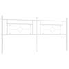 vidaXL Cabeceira de cama 200 cm metal branco