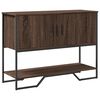 vidaXL Mesa consola 100x35x74,5 cm derivados madeira carvalho castanho