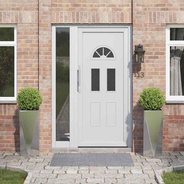 vidaXL Floreira 2 pcs Prateado 30 x 30 x 75 cm A&ccedil;o inoxid&aacute;vel