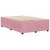 vidaXL Estrutura de cama 120x200 cm veludo rosa