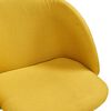 vidaXL 3 pcs conjunto de jantar tecido amarelo