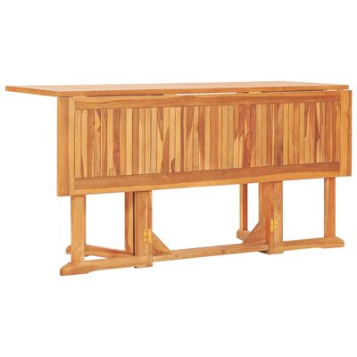 vidaXL Mesa de jardim 150x90x75 cm madeira teca maciça
