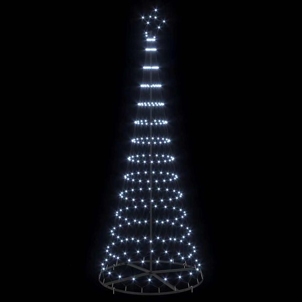vidaXL &Aacute;rvore de Natal LED com 295 LEDs Branco frio 250 cm Metal