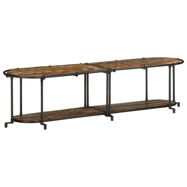 vidaXL M&oacute;vel de TV 160x42x40 cm madeira recuperada maci&ccedil;a