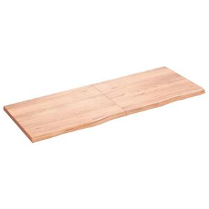 vidaXL Prateleira de parede 160x60x(2-4) cm carvalho tratado castanho