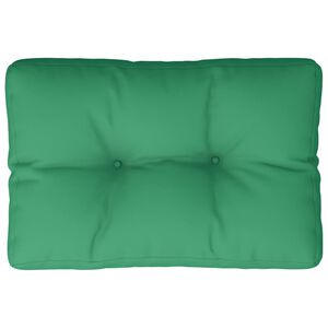 vidaXL Almofad&atilde;o para paletes 50x40x12 cm tecido verde