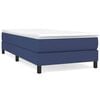 vidaXL Estrutura de cama com molas 100x200 cm tecido azul