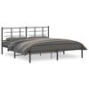 vidaXL Estrutura de cama com cabeceira 183x213 cm metal preto