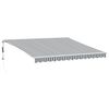 vidaXL Toldo retr&aacute;til autom&aacute;tico 400x350 cm antracite e branco