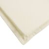 vidaXL Almofad&atilde;o p/ espregui&ccedil;adeira 180x60x4cm tecido oxford cor creme