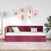 vidaXL Estrutura de Cama de Canto Vinho Vermelho 80 cm x 200 cm Veludo