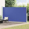 vidaXL Toldo lateral retr&aacute;til para p&aacute;tio 200x500 cm azul