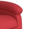vidaXL Poltrona de massagens reclin&aacute;vel couro artificial vermelho