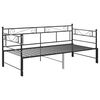 vidaXL Estrutura sof&aacute;-cama de puxar 90x200 cm metal preto