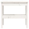 vidaXL Mesa consola 80x40x75 cm madeira de pinho maciça branco