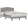 vidaXL Estrutura da Cama Cinzento-claro 120 x 200 cm Veludo