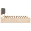 vidaXL Estrutura de Cama com Cabeceira Estofada Cinzento-claro