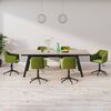 vidaXL Cadeiras de jantar girat&oacute;rias 6 pcs veludo verde-claro